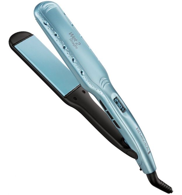 Remington Выпрямитель Wet 2 Straight, 62Вт, темп.режимов-10, 140-230С, дисплей, керамика, голубой