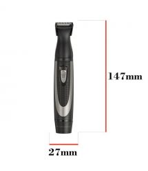 Remington Набор триммеров WORKS для бороды, усов, носа, ушей, сеть+1хАА, чехол, расческа, сталь, черный