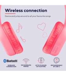 Trust Наушники On-ear Nouna Kids, Wireless, Mic, Розовый