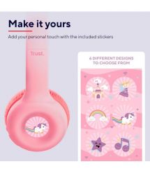 Trust Наушники On-ear Nouna Kids, Wireless, Mic, Розовый