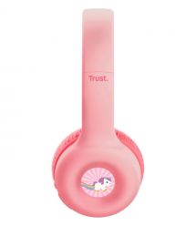 Trust Наушники On-ear Nouna Kids, Wireless, Mic, Розовый