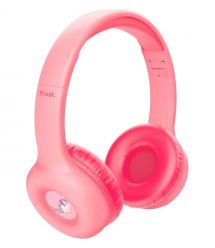 Trust Наушники On-ear Nouna Kids, Wireless, Mic, Розовый