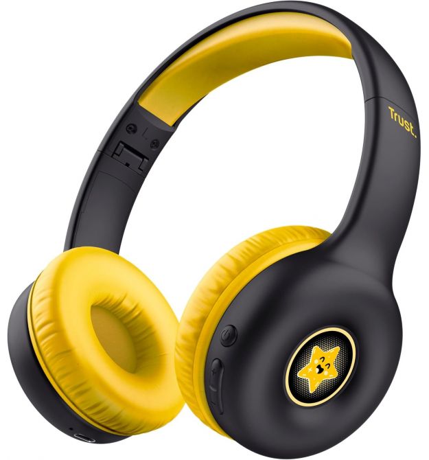 Trust Наушники On-ear Nouna Kids, Wireless, Mic, Черный