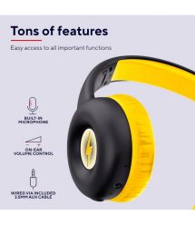 Trust Наушники On-ear Nouna Kids, Wireless, Mic, Черный