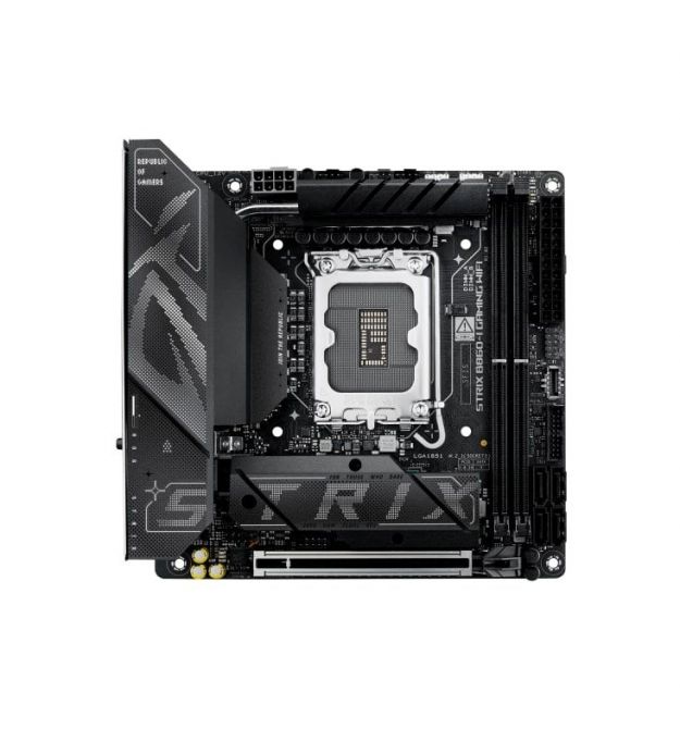 ASUS Материнcкая плата ROG STRIX B860-I GAMING WIFI s1851 B860 2xDDR5 M.2 DP HDMI USB Type-C Wi-Fi BT mITX