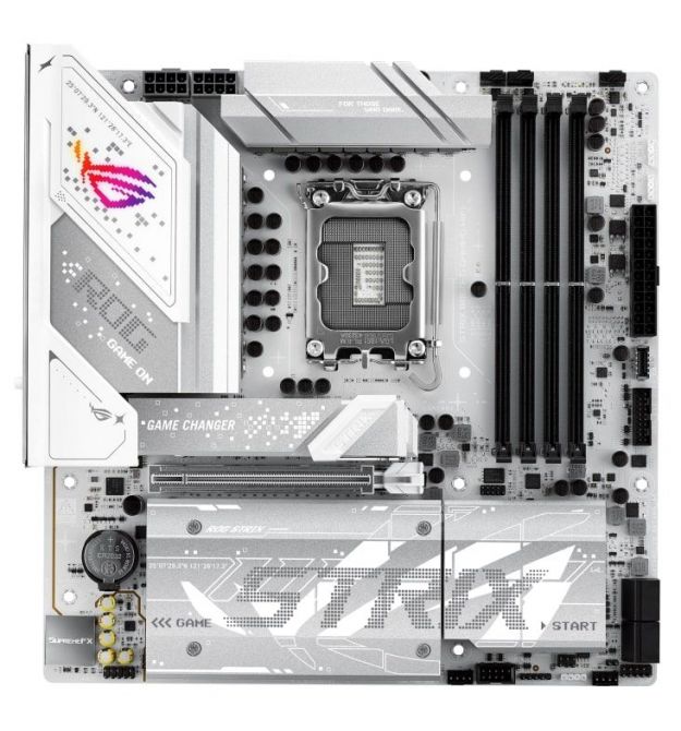 ASUS Материнcкая плата ROG STRIX B860-G GAMING WIFI s1851 B860 4xDDR5 M.2 DP HDMI USB Type-C Wi-Fi BT mATX белый