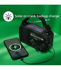 Philips Портативное радио TAR1609 FM/MW, Solar Power, LED Light, Kinetic & Li-ion battery