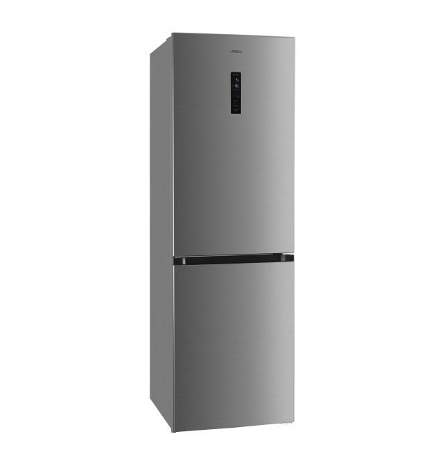 ARDESTO Холодильник с нижн. мороз., 195x60х67, холод.отд.-245л, мороз.отд.-97л, 2дв., А+, NF, диспл внешн., зона св-ти, нерж