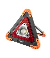 Neo Tools Прожектор на батарейках, треугольный, ААх4, 22x220x45мм, 800лм, 10Вт, 3 функции освещения, белый/красный свет.