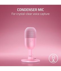 Razer Микрофон геймерский Seiren V3 Mini, Omni, USB-A, 1.2м, quartz