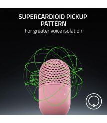 Razer Микрофон геймерский Seiren V3 Mini, Omni, USB-A, 1.2м, quartz