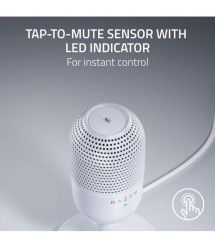 Razer Микрофон геймерский Seiren V3 Mini, Omni, USB-A, 1.2м, белый