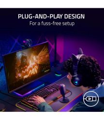 Razer Микрофон геймерский Seiren V3 Mini, Omni, USB-A, 1.2м, белый