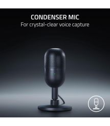 Razer Микрофон геймерский Seiren V3 Mini, Omni, USB-A, 1.2м, чёрный
