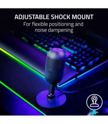 Razer Микрофон геймерский Seiren V3 Mini, Omni, USB-A, 1.2м, чёрный