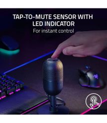 Razer Микрофон геймерский Seiren V3 Mini, Omni, USB-A, 1.2м, чёрный