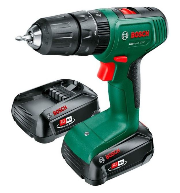 Bosch Шуруповерт-дрель аккумуляторная EasyImpact 18V-40 18В 2х2А·час 20·38Нм 0-430·0-1630об·мин кейс ЗП 1.4кг