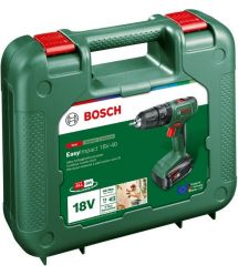 Bosch Шуруповерт-дрель аккумуляторная EasyImpact 18V-40 18В 2х2А·час 20·38Нм 0-430·0-1630об·мин кейс ЗП 1.4кг