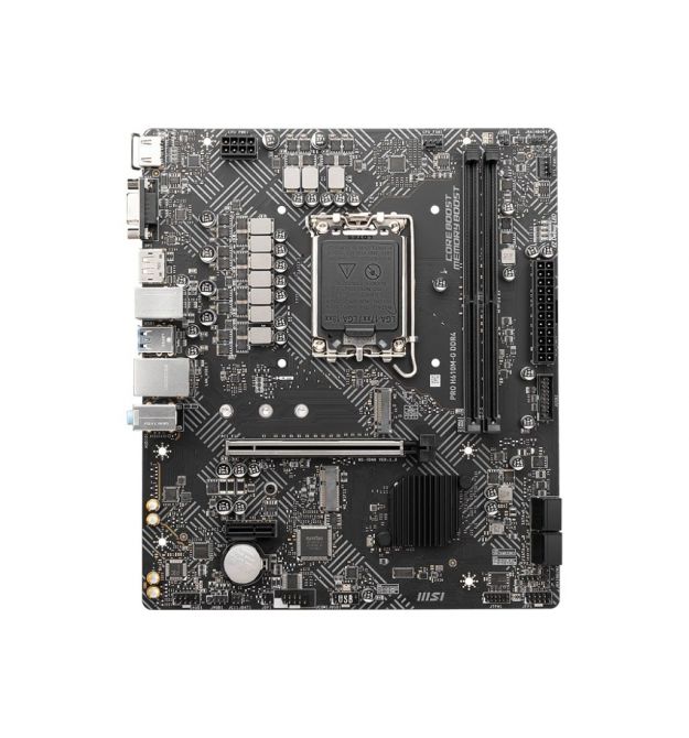 MSI Материнcкая плата PRO H610M-G DDR4 s1700 H610 2xDDR4 HDMI DP D-Sub mATX