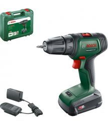 Bosch Шуруповерт-дрель аккумуляторная UniversalDrill 18V 18В 1х1.5А·час 20Нм 0-440·0-1450об·мин кейс ЗП 1.3кг