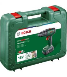 Bosch Шуруповерт-дрель аккумуляторная UniversalDrill 18V 18В 1х1.5А·час 20Нм 0-440·0-1450об·мин кейс ЗП 1.3кг