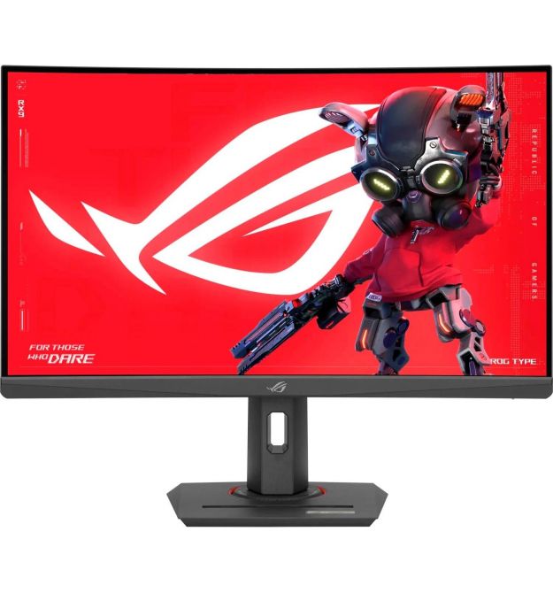 ASUS Монитор 27" ROG Strix XG27WCMS HDMI, DP, USB-C, Audio, VA, 2560x1440, 280Hz, 1ms, sRGB 125%, CURVED, AdaptiveSync, H