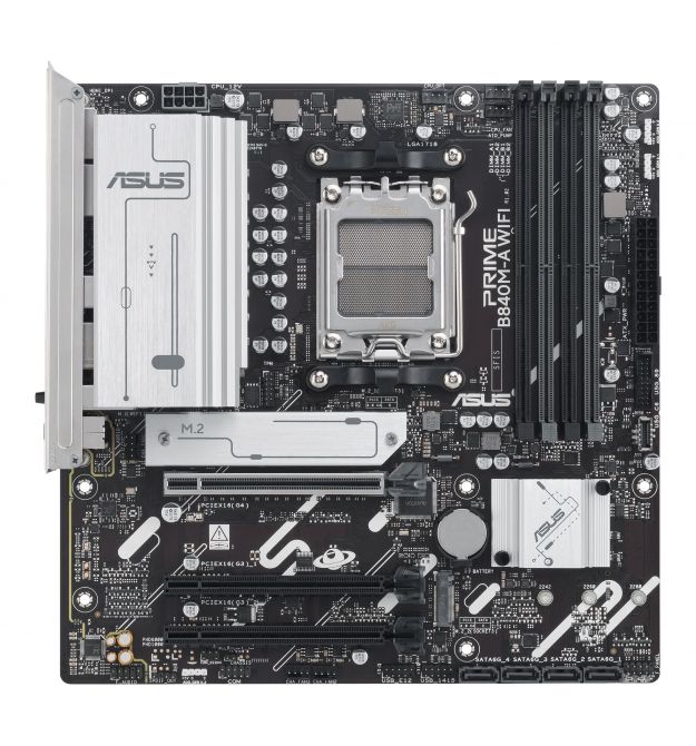 ASUS Материнcька плата PRIME B840M-A WIFI sAM5 B840 4xDDR5 M.2 HDMI DP WiFi BT mATX
