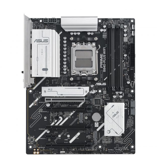 ASUS Материнcкая плата PRIME B840-PLUS WIFI sAM5 B840 4xDDR5 M.2 HDMI DP WiFi BT ATX