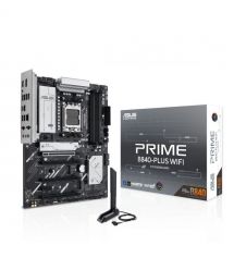 ASUS Материнcкая плата PRIME B840-PLUS WIFI sAM5 B840 4xDDR5 M.2 HDMI DP WiFi BT ATX