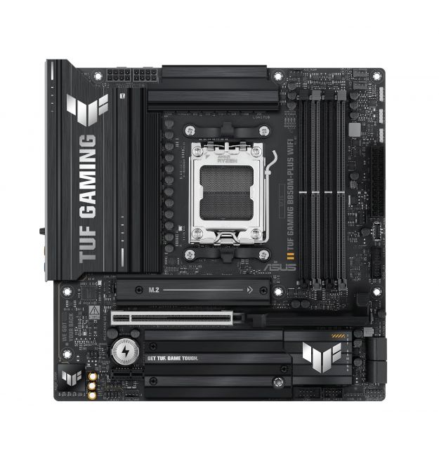 ASUS Материнcька плата TUF GAMING B850M-PLUS WIFI sAM5 B850 4xDDR5 M.2 HDMI DP Wi-Fi BT mATX