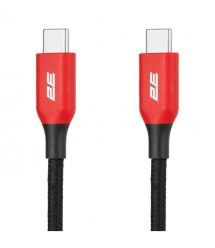 2E Кабель USB-C - USB-C 100W 1м black
