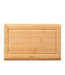 ARDESTO Доска кухонная с желобом Midori, 25х16х1.5см, бамбук