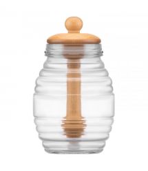 ARDESTO Медовница Midori 8.3х14.2см, бамбук, стекло