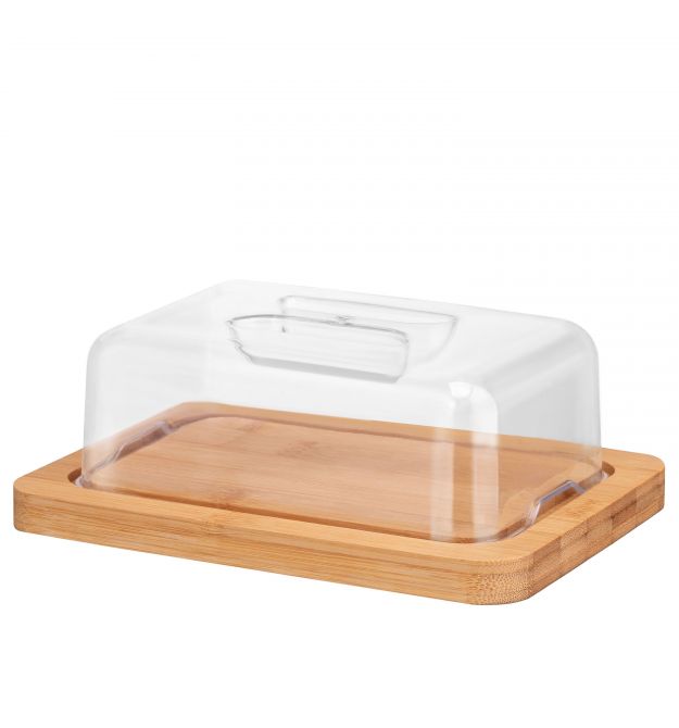 ARDESTO Маслянка Midori, 20х15х7.5см, бамбук, пластик