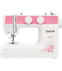 Janome Швейная машина iSEW C25, электромех., 62Вт, 25 шв.оп., петля полуавтомат, белый + розовый