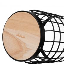 ARDESTO Подставка для столовых приборов Midori 12х12х15.5см, металл, дерево, черный