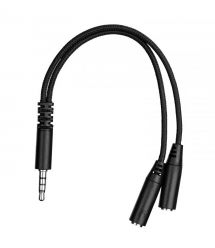 2E Gaming Гарнитура игровая HG300, mini-jack/dual 3.5mm, LED, 2м, чёрный