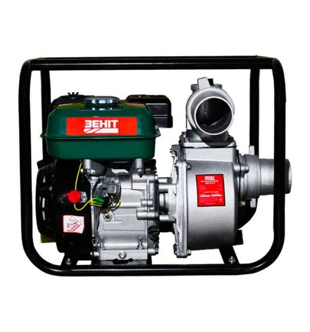 ZENIT Мотопомпа бензиновая ЗМП-80 v2.0, 60м3/ч (1000л/мин), 6.5л.с, 25кг