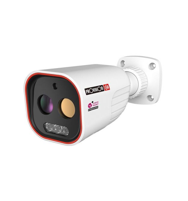 IP-відеокамера 5 Мп Provision-ISR BMH-THERMAL-7-V2 теплова (7 мм) + оптична (8 мм) для системи відеонагляду