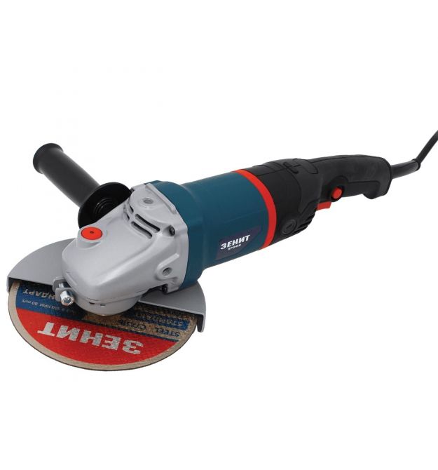 ZENIT Шлифмашина угловая ЗУШ-180/2200 Профи 180мм 2200Вт 7800об·мин 3.7кг
