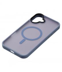2E Чехол Basic для iPhone 16 Plus, Soft Touch MagSafe Cover, синий светлый