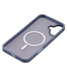 2E Чехол Basic для iPhone 16 Plus, Soft Touch MagSafe Cover, синий светлый