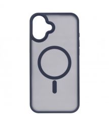 2E Чехол Basic для iPhone 16 Plus, Soft Touch MagSafe Cover, синий темный