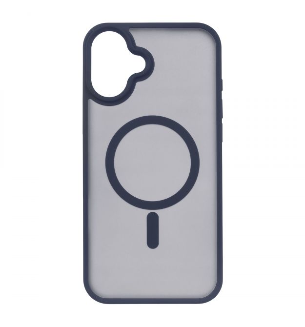 2E Чехол Basic для iPhone 16 Plus, Soft Touch MagSafe Cover, синий темный