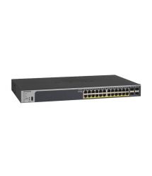 NETGEAR Коммутатор GS728TP 24xGE PoE, 4xSFP, 190Вт, Управляемый L2