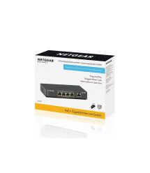 NETGEAR Коммутатор GS305Pv2 4xGE PoE+ (63Вт), 1xGE, неуправляемый