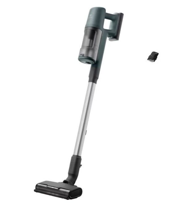 Electrolux Пылесос беспроводный, конт пыль -0.5л, автон. раб. до 50мин, вес-2.49кг, НЕРА12, 2 насадки, зеленый