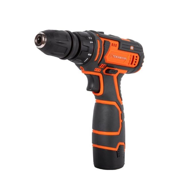TEKHMANN Шуруповерт-дрель аккумуляторная TCD-12/2 BS Kit 12В 1х2А·час 30Нм 0-400·1400об·мин 1кг кейс с принадлежностью
