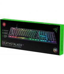 Razer Клавиатура механическая DeathStalker V2 105key, Red Switch, USB-A, EN/RU, RGB, чёрный