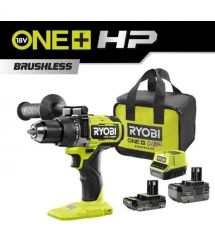 Ryobi Шуруповерт-дрель ударный аккумуляторный ONE+ HP RPD18X-242S 18В 1х2А·ч 1х4А·ч ЗУ 95Нм 500·2100об·мин 1.3кг сумка